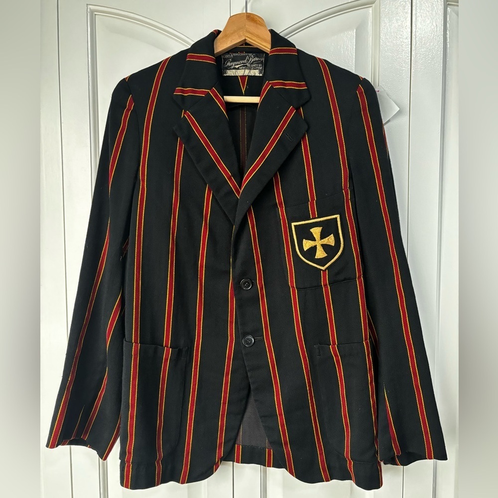 Vintage Rugby Venetian Striped British Regatta Rowing School Uniform Blazer